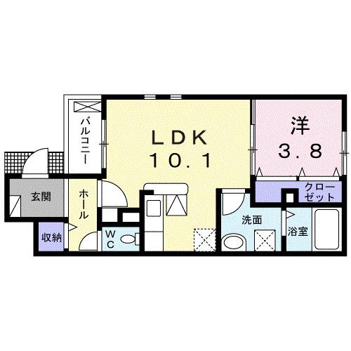 藍（101） 間取り図画像