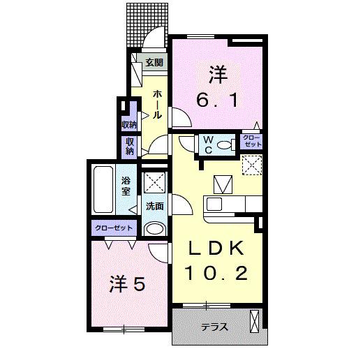 ミレ　グランデ　Ⅳ（101） 間取り図画像
