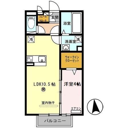 ブリーゼ 名草（202） 間取り図画像