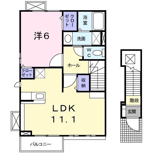 ハーベストホーム壱番館　Ⅱ（201） 間取り図画像