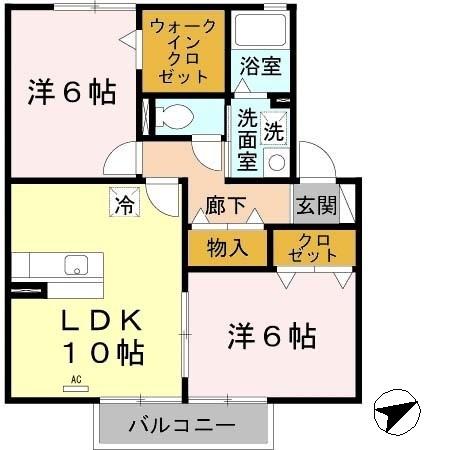 マグノリアコート　Ｃ棟（C207） 間取り図画像