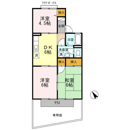 メゾン エル　B棟（105） 間取り図画像