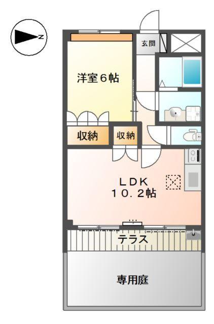 アンジュー　壱号館 間取り図画像
