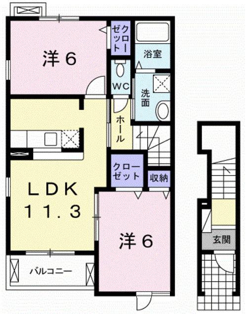 シャンペトル（201） 間取り図画像