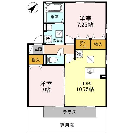 ウィルモア・ロッシェ　Ｂ棟（B103） 間取り図画像