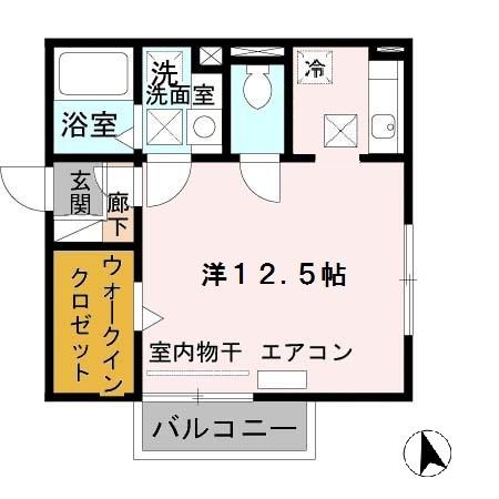 フォースクエア岡田（105） 間取り図画像