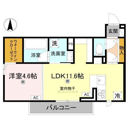 D-ROOM 中島（203） 間取り図画像