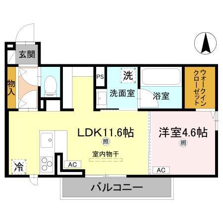 D-ROOM 中島（202） 間取り図画像