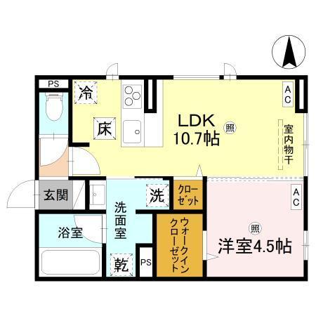 D-ROOM 中島（101） 間取り図画像