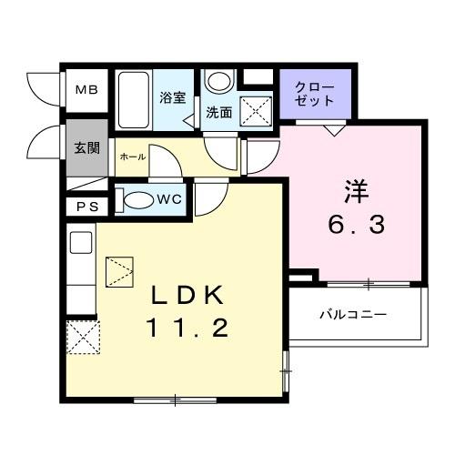 ヒカルサ和歌山城北ノース（106） 間取り図画像