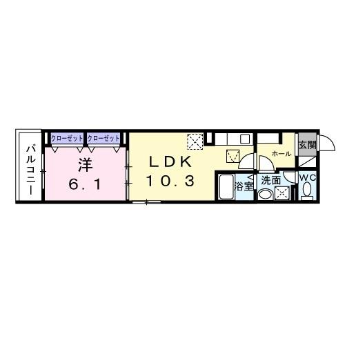 ヒカルサ和歌山城北ノース（201） 間取り図画像