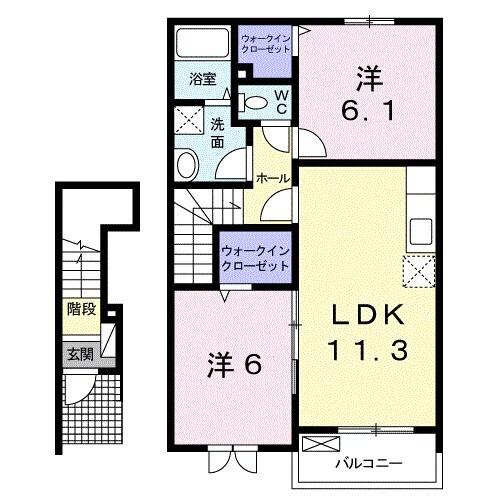 アヴァンツァートⅢ（203） 間取り図画像
