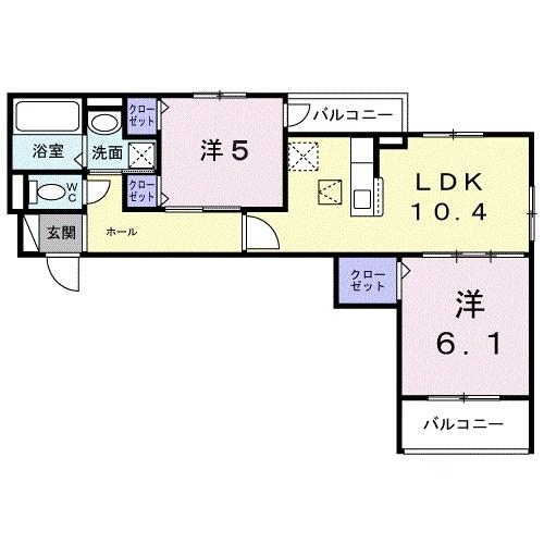 ヒカルサ和歌山城北サウス（205） 間取り図画像