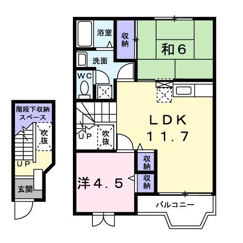 メゾンドーレⅢ（202） 間取り図画像