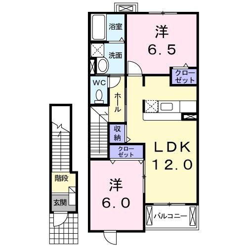 シャルパンティエⅡ（202） 間取り図画像