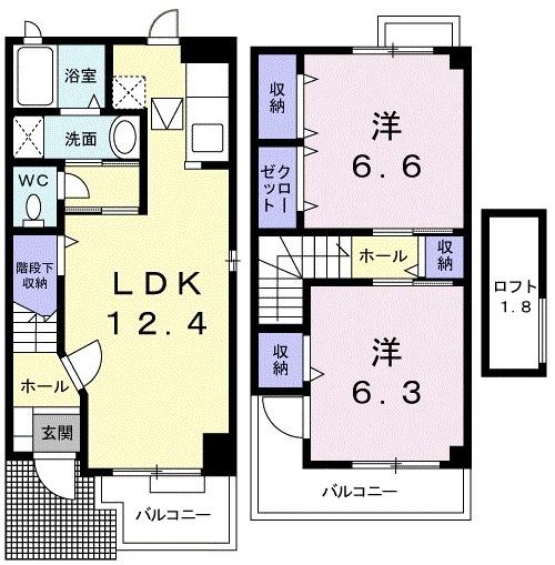ソレアードパルケⅡ（103） 間取り図画像