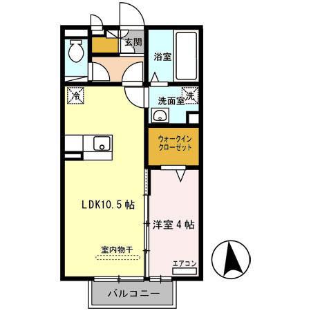 ブリーゼ 名草（203） 間取り図画像
