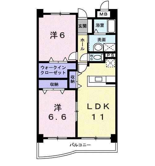 ＢｒｉｇｈｔＨｉｌｌｓ　Ｈ＆Ｋ（205） 間取り図画像