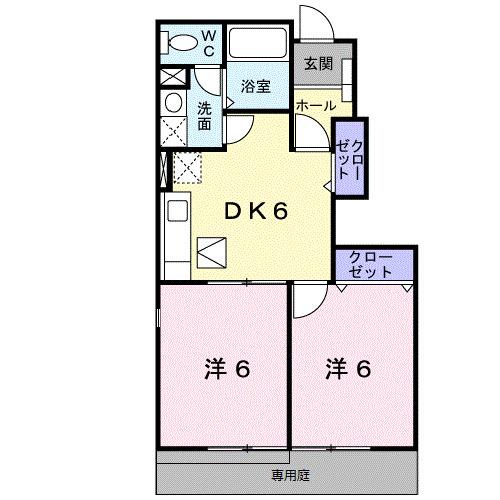 カーサ・グローリアⅠ（102） 間取り図画像