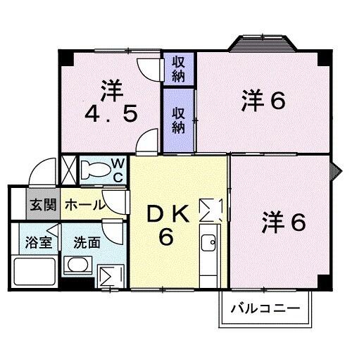 プラドール布施屋Ⅱ（201） 間取り図画像