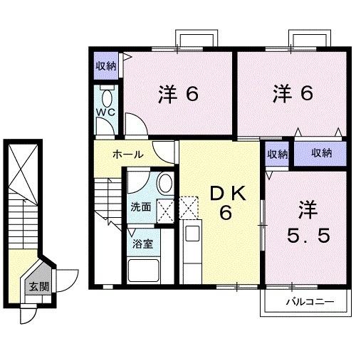 ジョイリバー（202） 間取り図画像