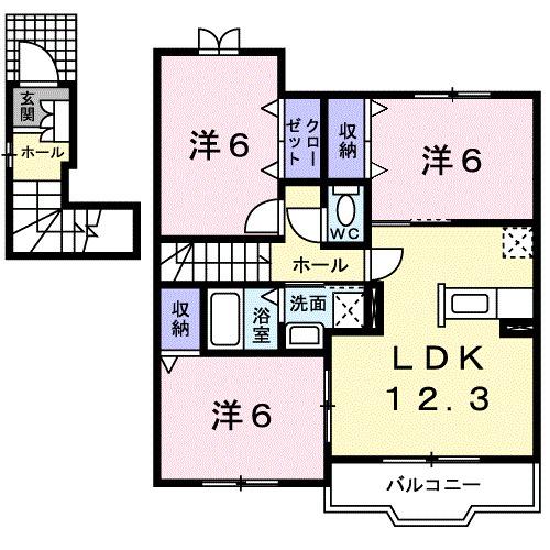 ブリッサユウⅡ（201） 間取り図画像