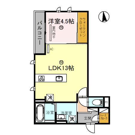 D-room K（201） 間取り図画像