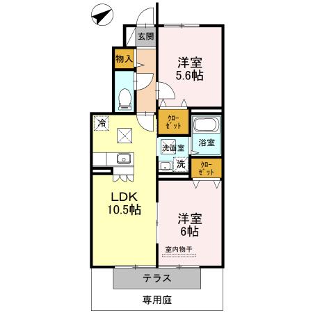 フォレスト コート（105） 間取り図画像