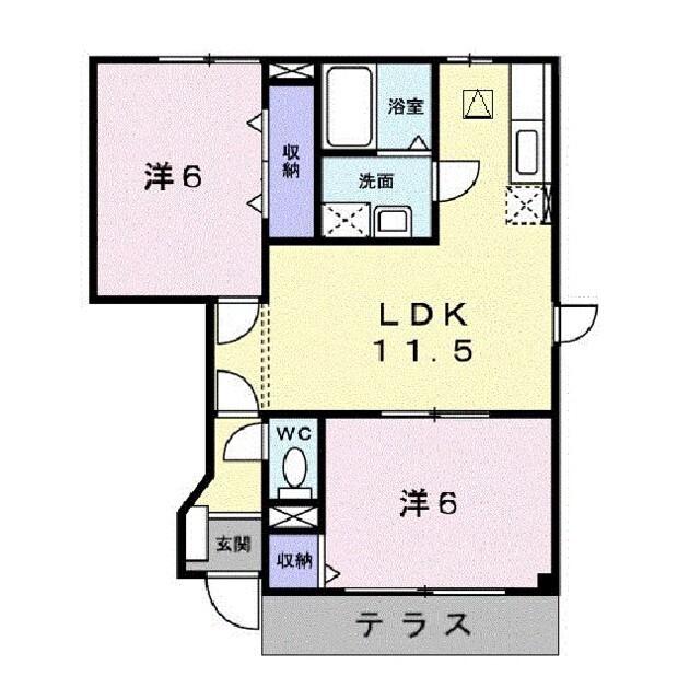 ベル神前Ｂ（102） 間取り図画像