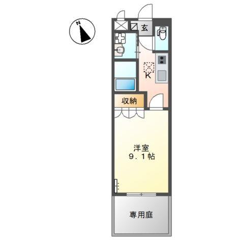 グレイス香陽 間取り図画像