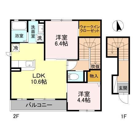 アート・ソレイユ　B棟（205） 間取り図画像