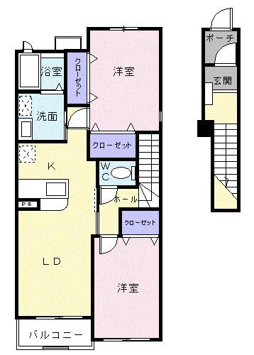 メゾンフォルテⅠ（201） 間取り図画像