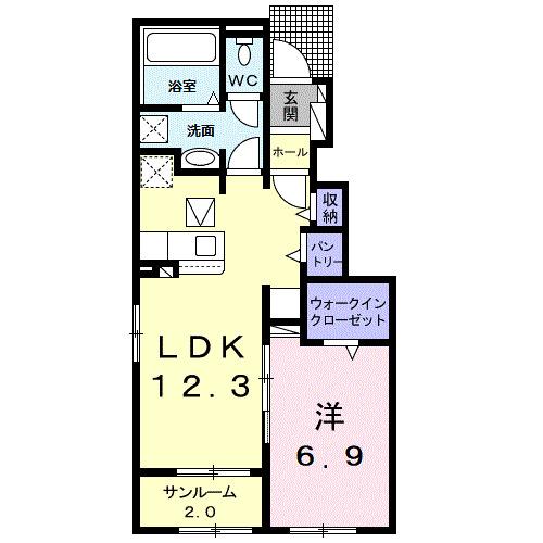 ジョリ・シャトー（106） 間取り図画像