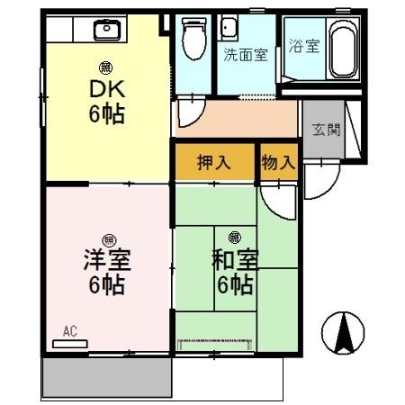 フォーレス乙井　B棟（B103） 間取り図画像