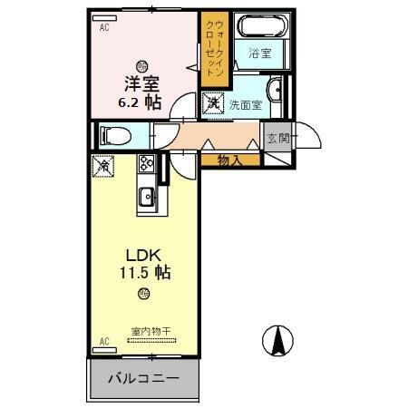 KOCOA TERRACE(ｺｺｱﾃﾗｽ)（203） 間取り図画像