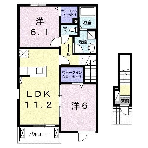 カテュルスフェリスⅠ（201） 間取り図画像