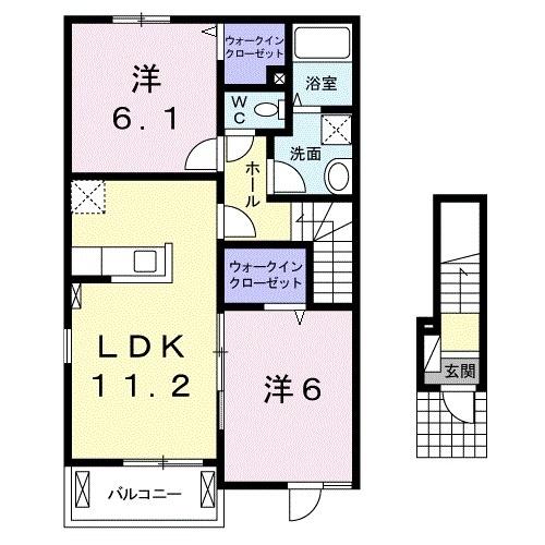 カテュルスフェリスⅠ（201） 間取り図画像