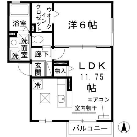 ハイツ・プログレス（102） 間取り図画像