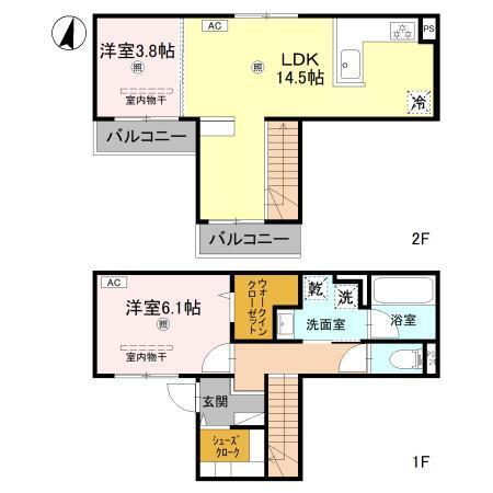 グレイスコート狐島（101） 間取り図画像