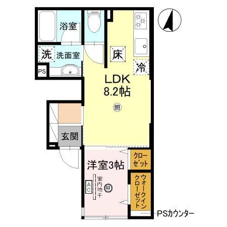 グレイスコート狐島（103） 間取り図画像