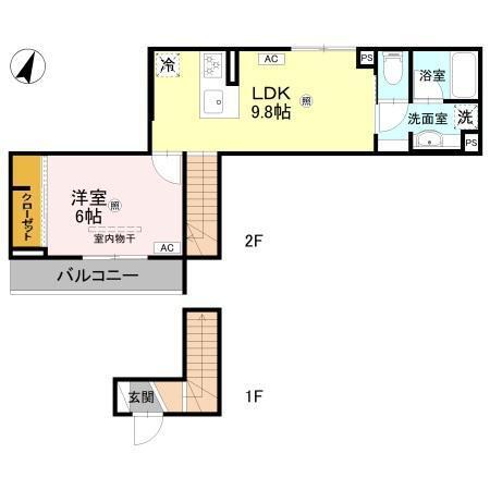 グレイスコート狐島（202） 間取り図画像