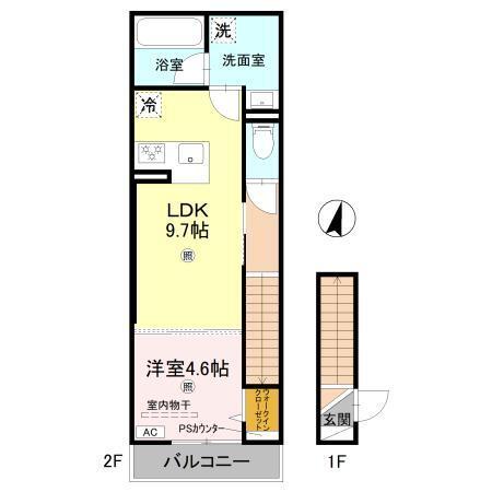 グレイスコート狐島（205） 間取り図画像