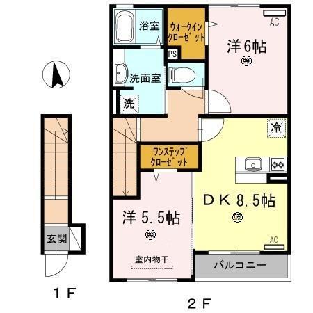 ミル・クレール（205） 間取り図画像