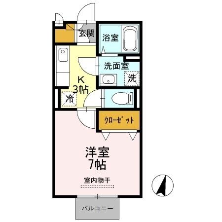 D-room南出島（202） 間取り図画像
