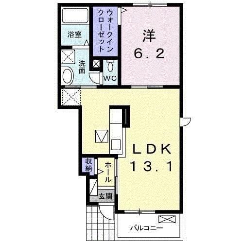 カンタービレ西浜Ⅰ（103） 間取り図画像