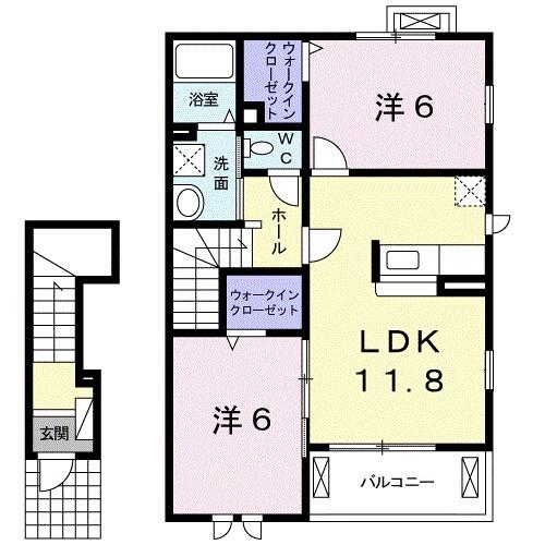 ルーナ　ルーチェ　Ⅰ（205） 間取り図画像