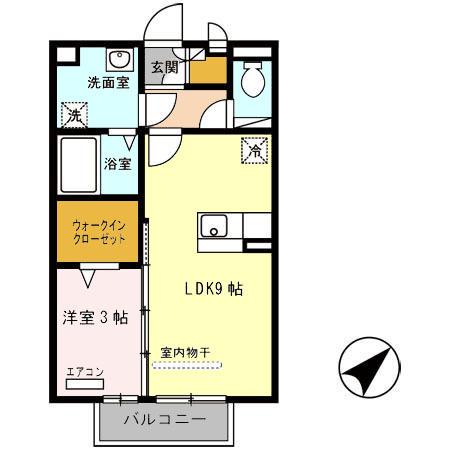 モンターニュ　コアラ（203） 間取り図画像