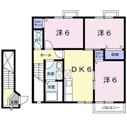 メゾン・ドゥ・アンフィニ（202） 間取り図画像