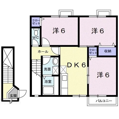 メゾン・ドゥ・アンフィニ（202） 間取り図画像