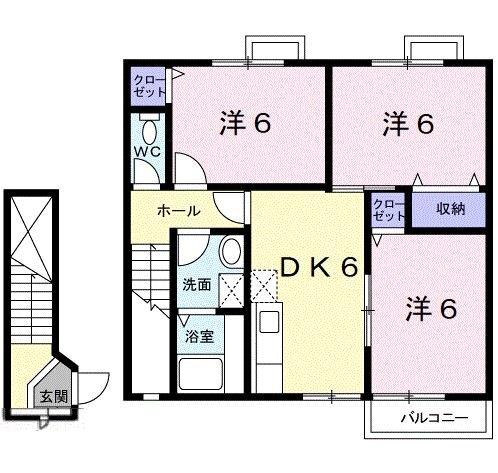 メゾン・ドゥ・アンフィニ（202） 間取り図画像